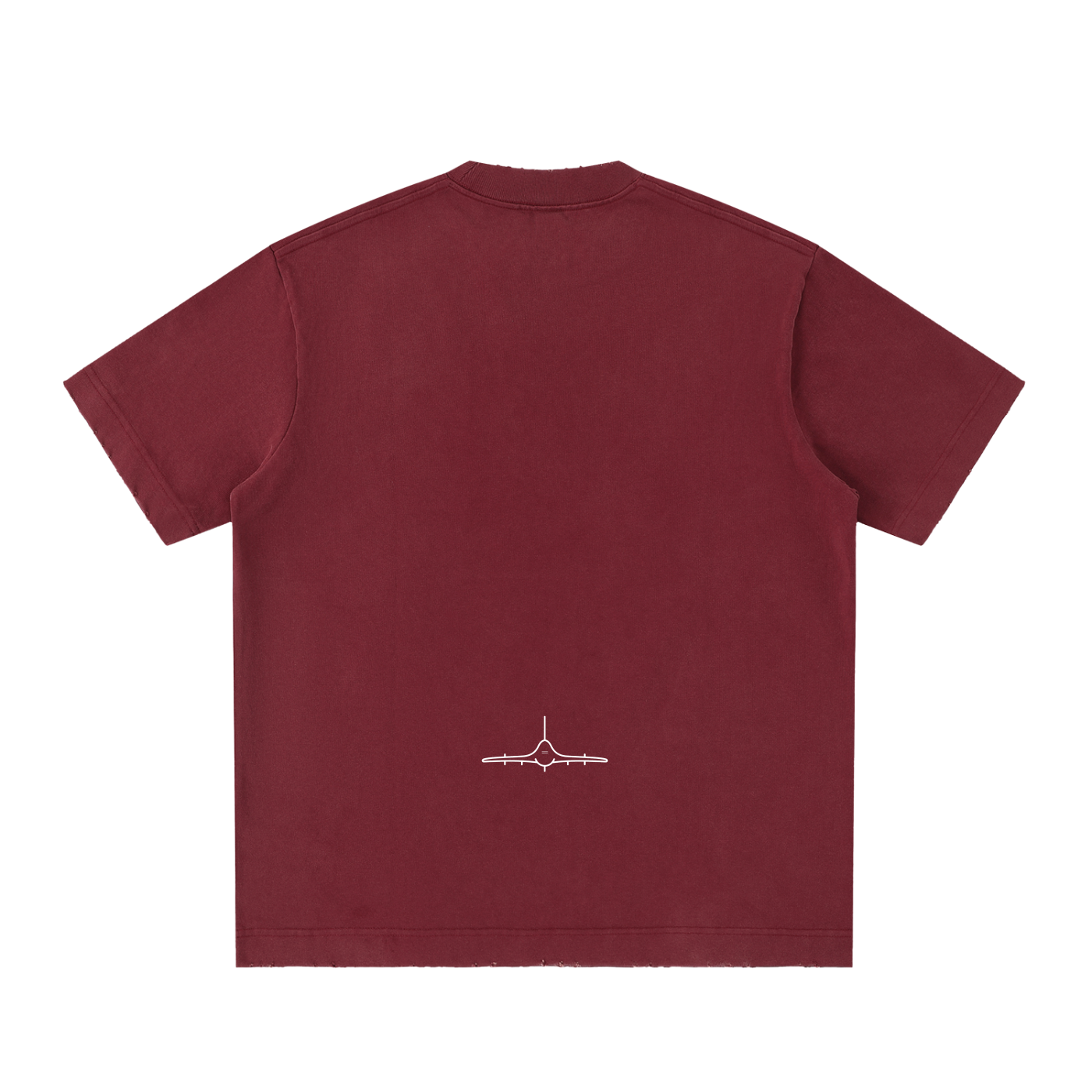 FL210 Heavyweight Vintage Washed Frayed T Shirt