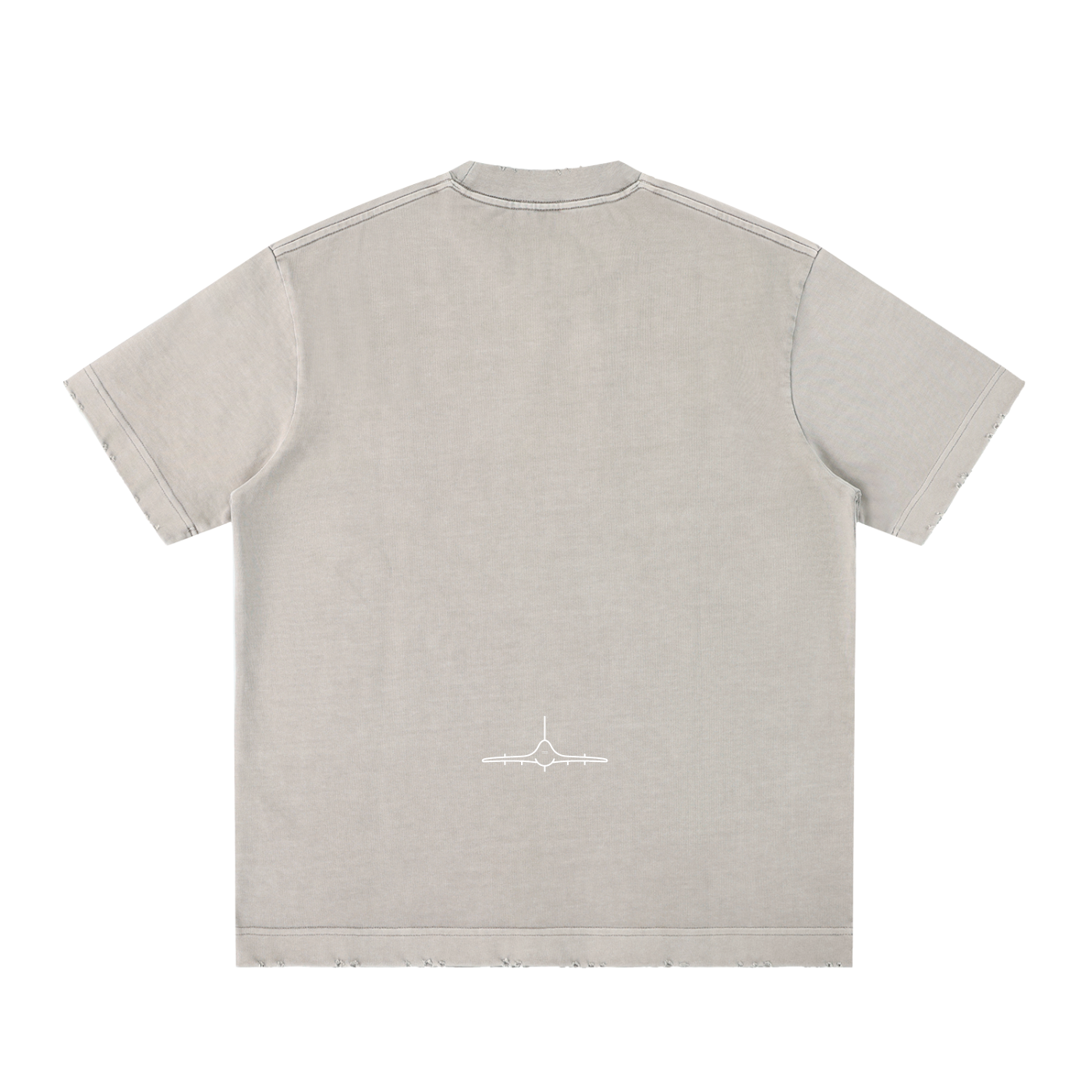 FL390 Heavyweight Vintage Washed Frayed T Shirt