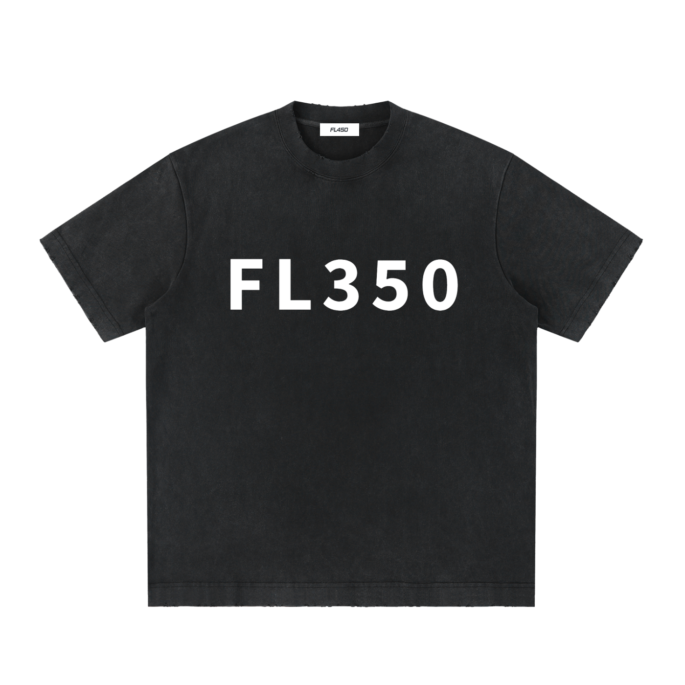 FL350 Heavyweight Vintage Washed Frayed T Shirt