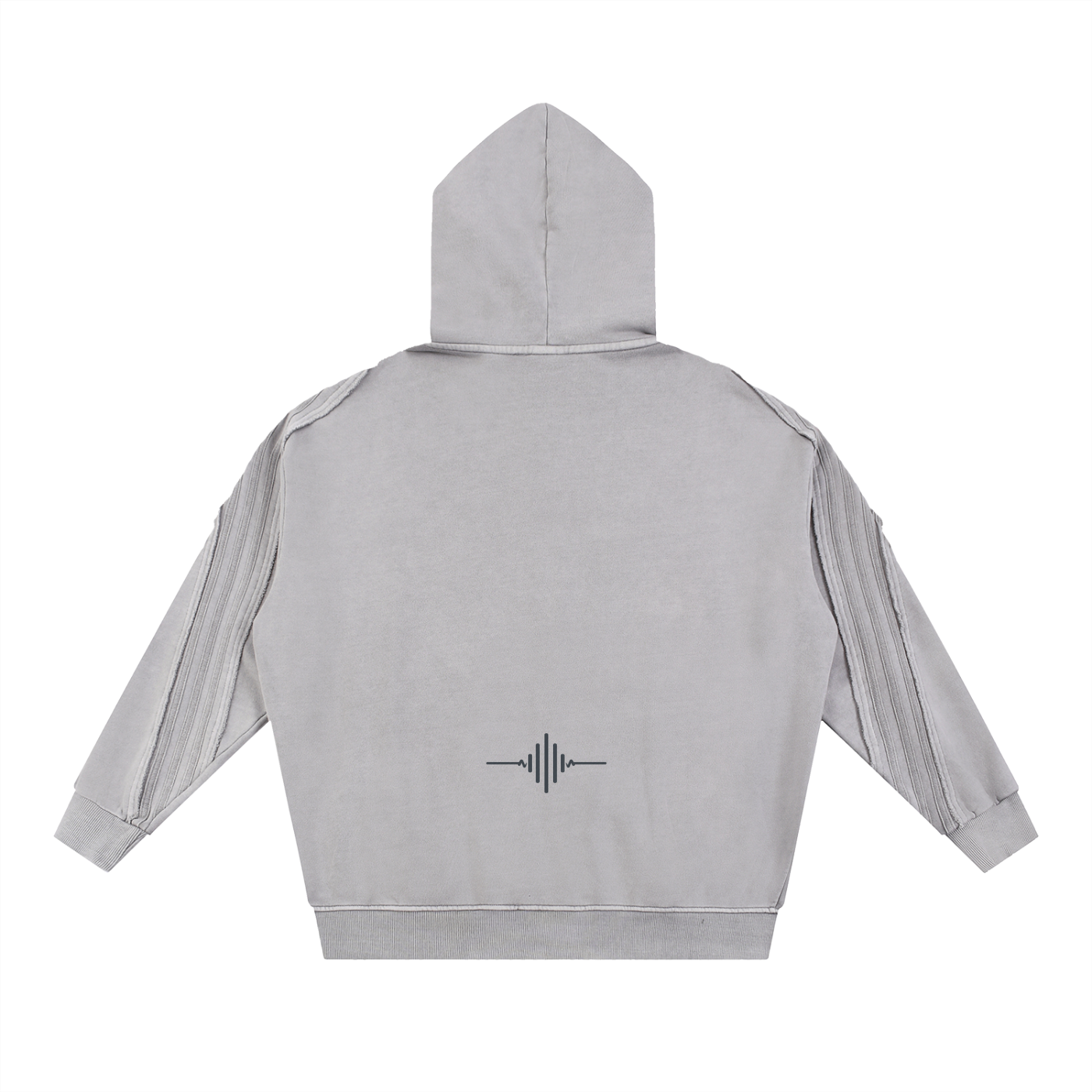 FL450 Snow Washed Tape Raw Edge Zip Hoodie
