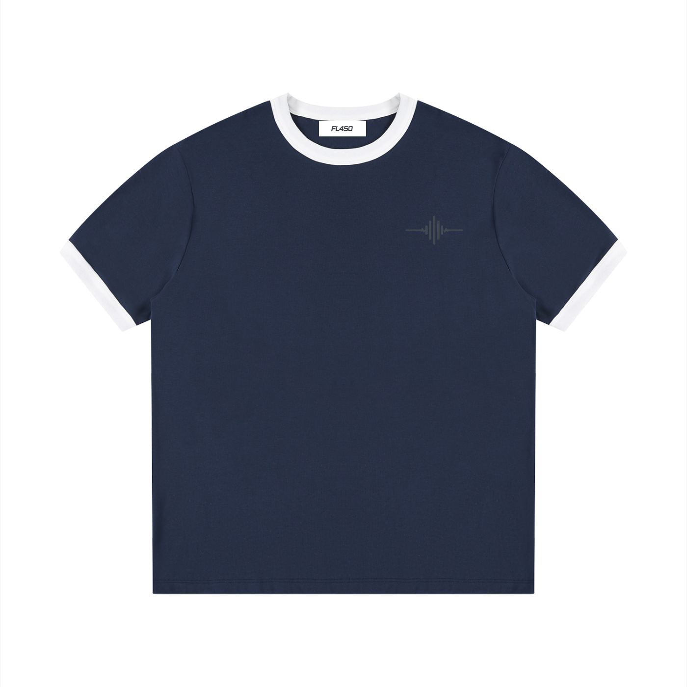 FL450 Contrast Edge Ribbed Crewneck T-Shirt