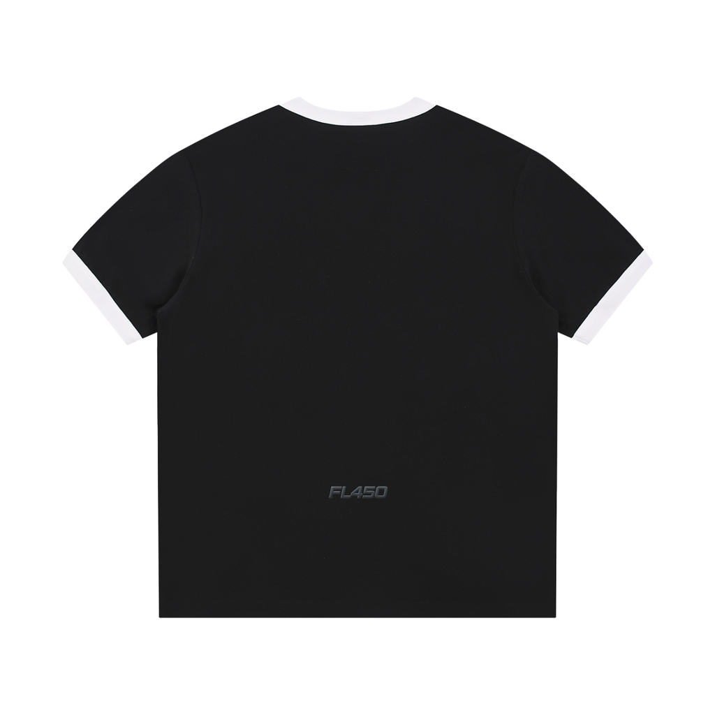 FL450 Contrast Edge Ribbed Crewneck T-Shirt