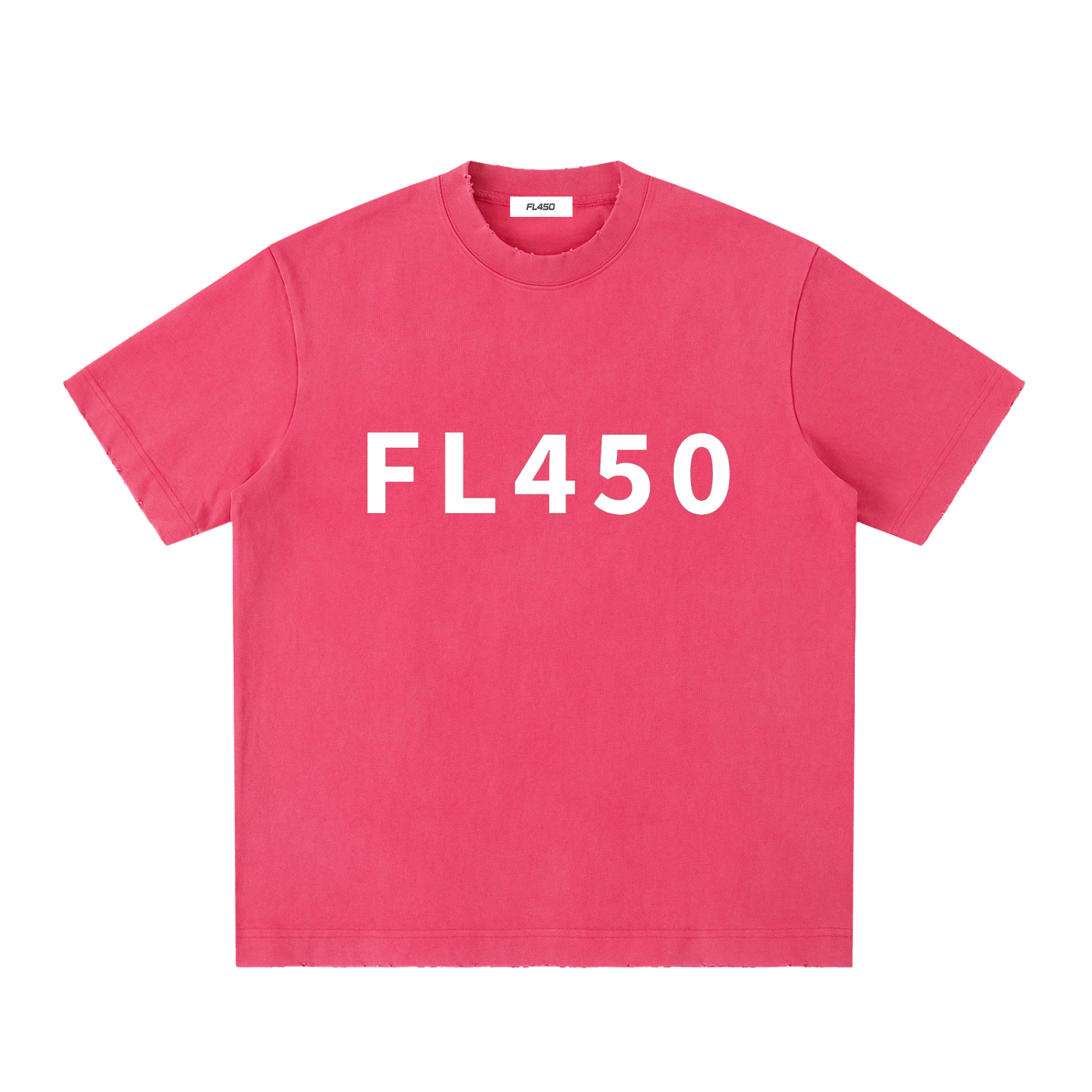 FL450 Heavyweight Vintage Washed Frayed T Shirt