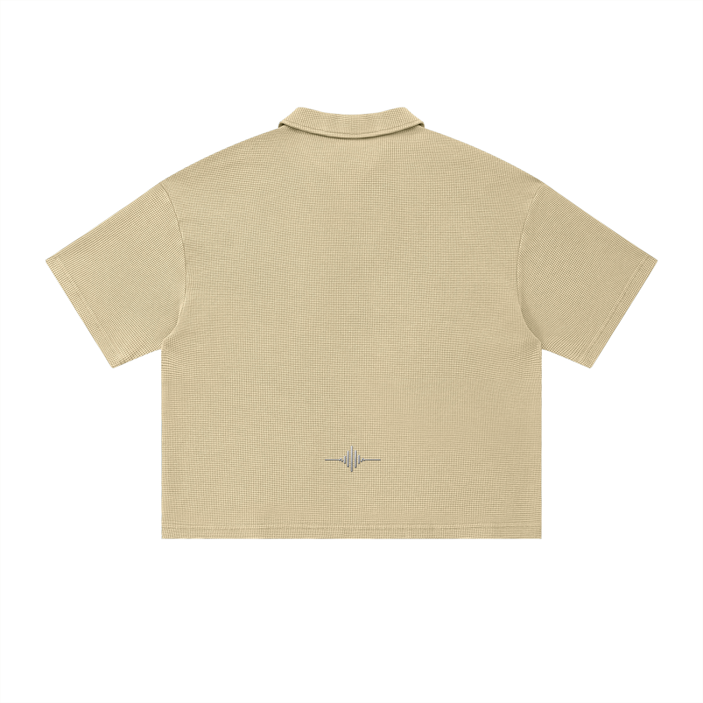FL450 Unisex Vintage Wash Waffle Boxy Polo Shirt