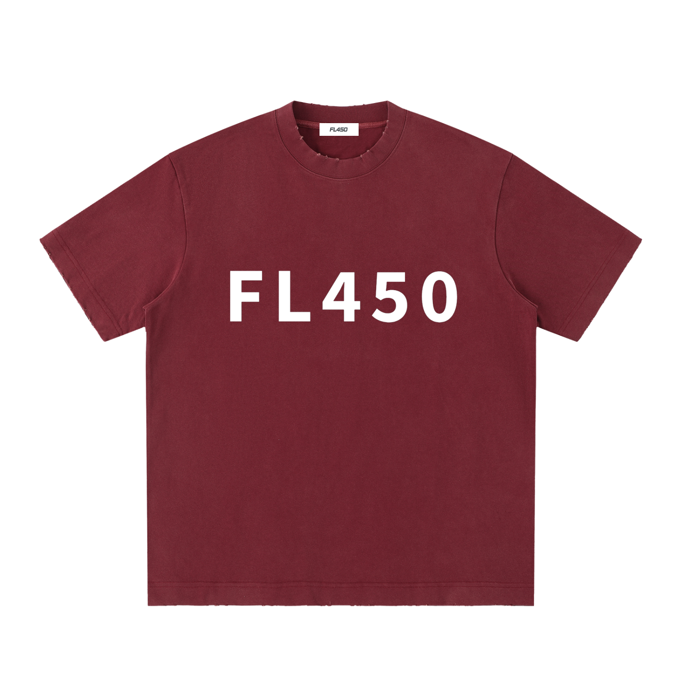 FL450 Heavyweight Vintage Washed Frayed T Shirt
