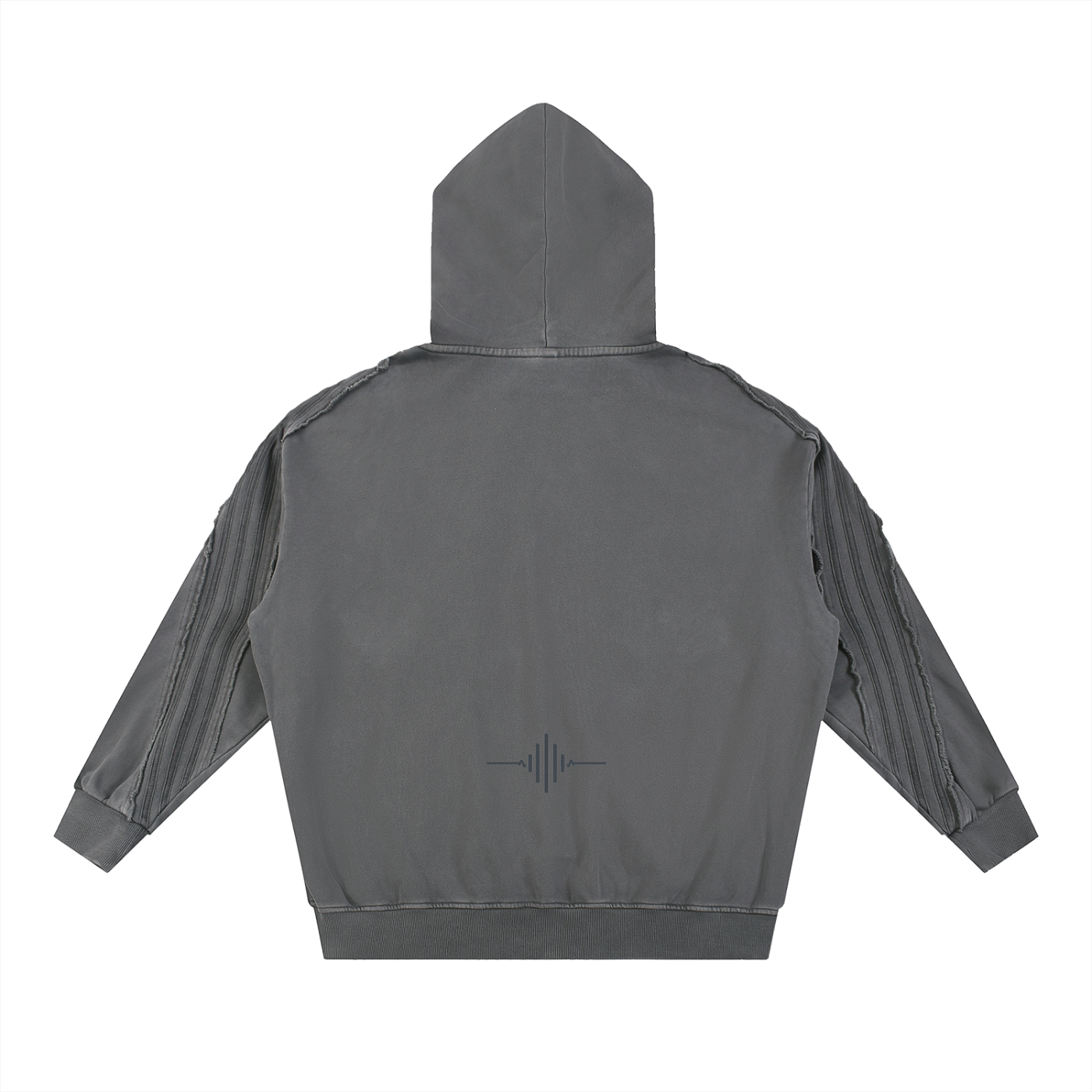 FL450 Snow Washed Tape Raw Edge Zip Hoodie