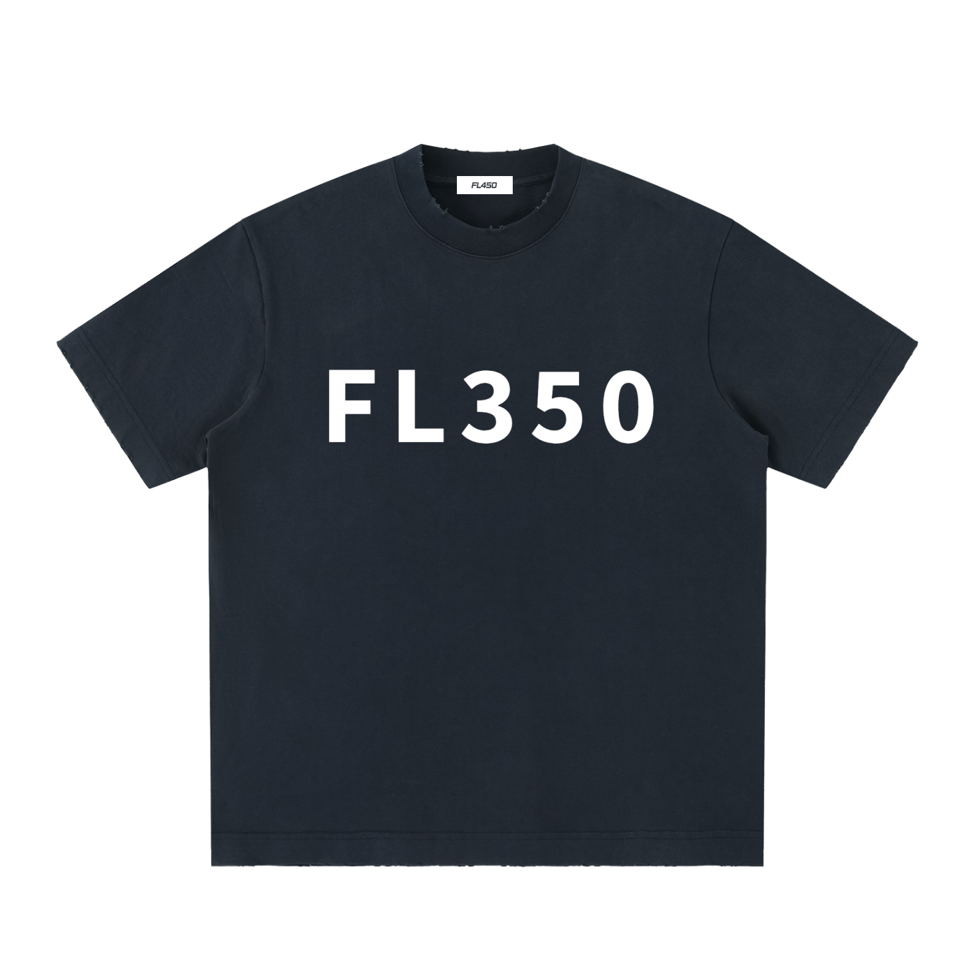 FL350 Heavyweight Vintage Washed Frayed T Shirt
