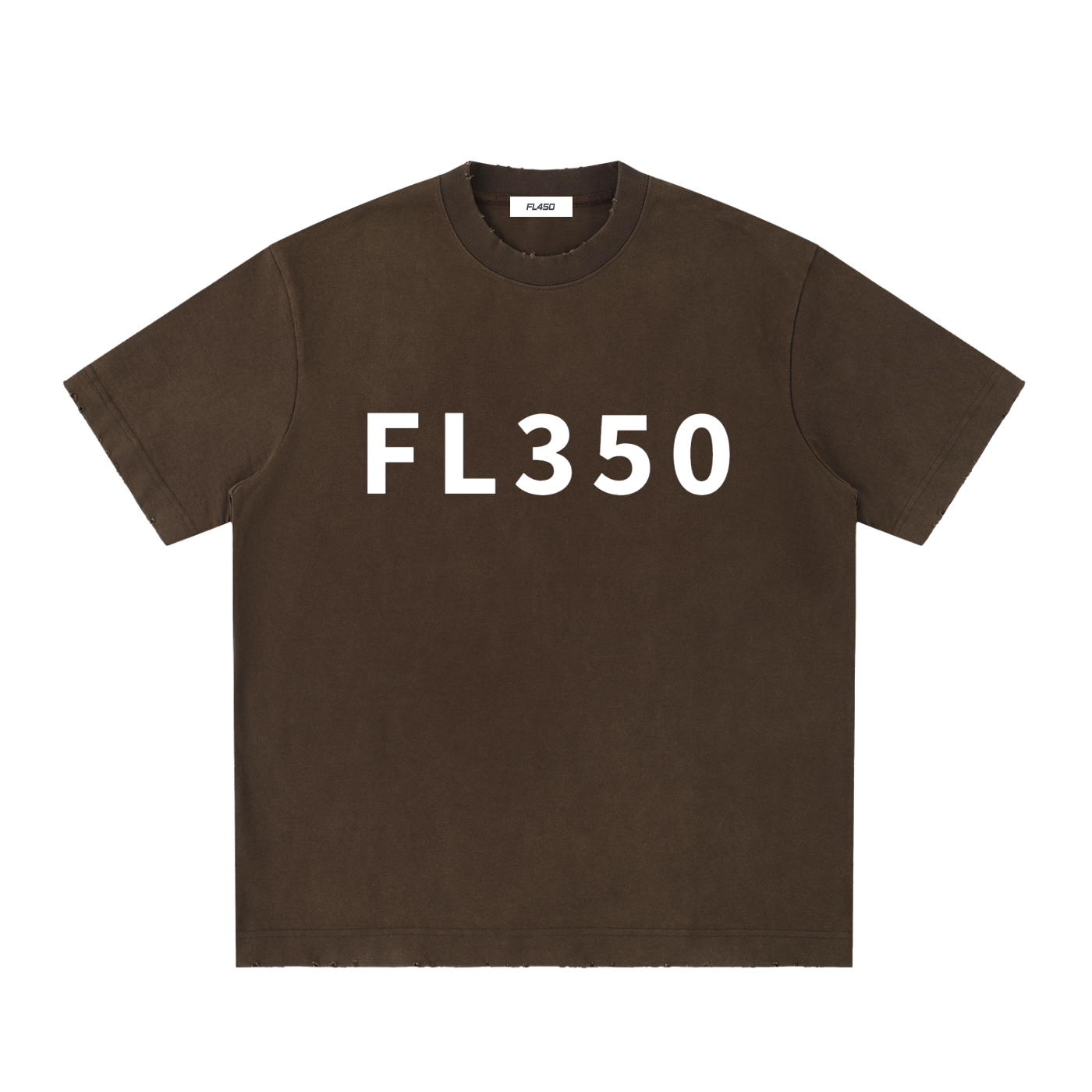 FL350 Heavyweight Vintage Washed Frayed T Shirt