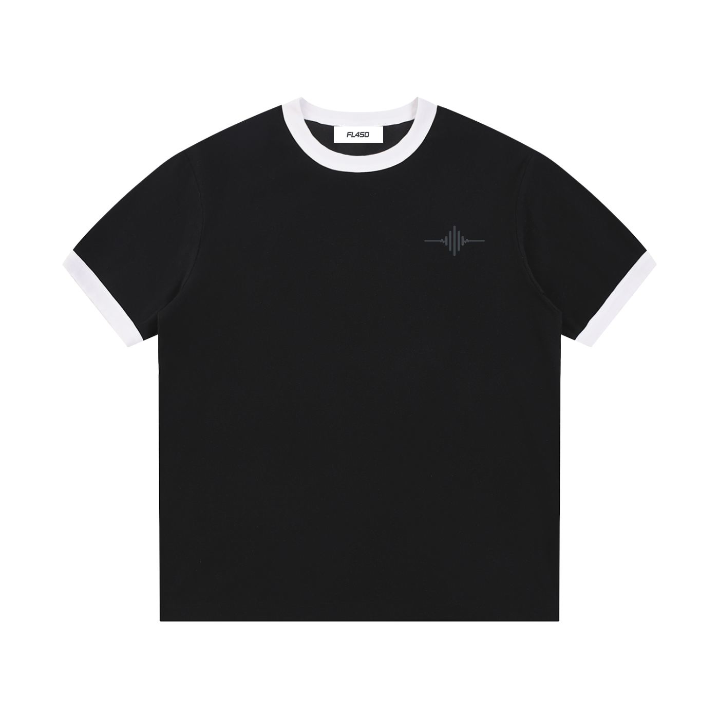FL450 Contrast Edge Ribbed Crewneck T-Shirt