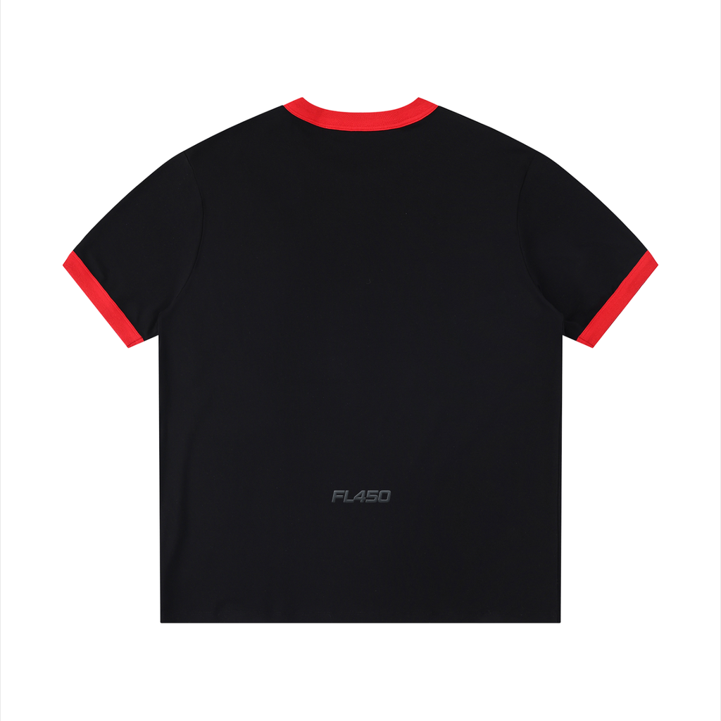 FL450 Contrast Edge Ribbed Crewneck T-Shirt