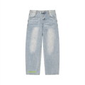 FL450 Men’s Enzyme Wash Wide Leg Jeans - Amame Pues