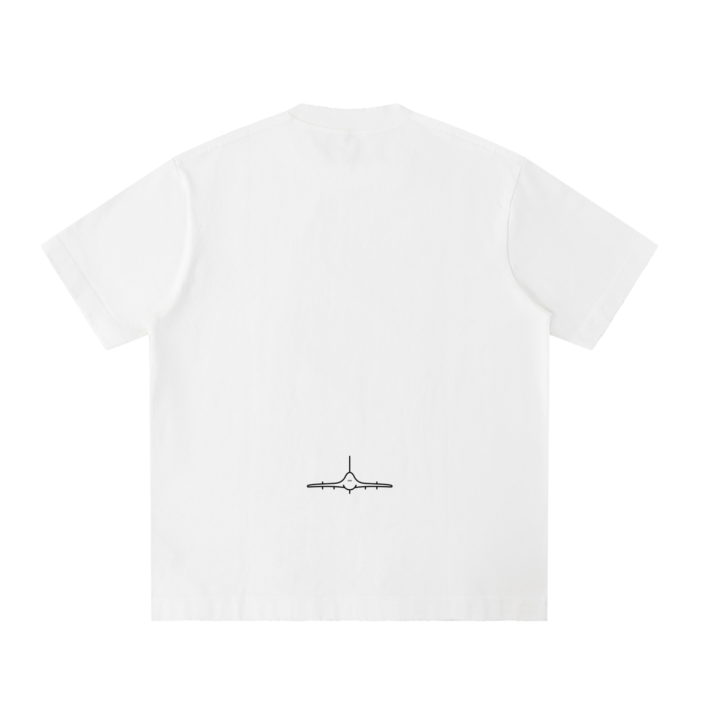 FL450 Heavyweight Vintage Washed Frayed T Shirt