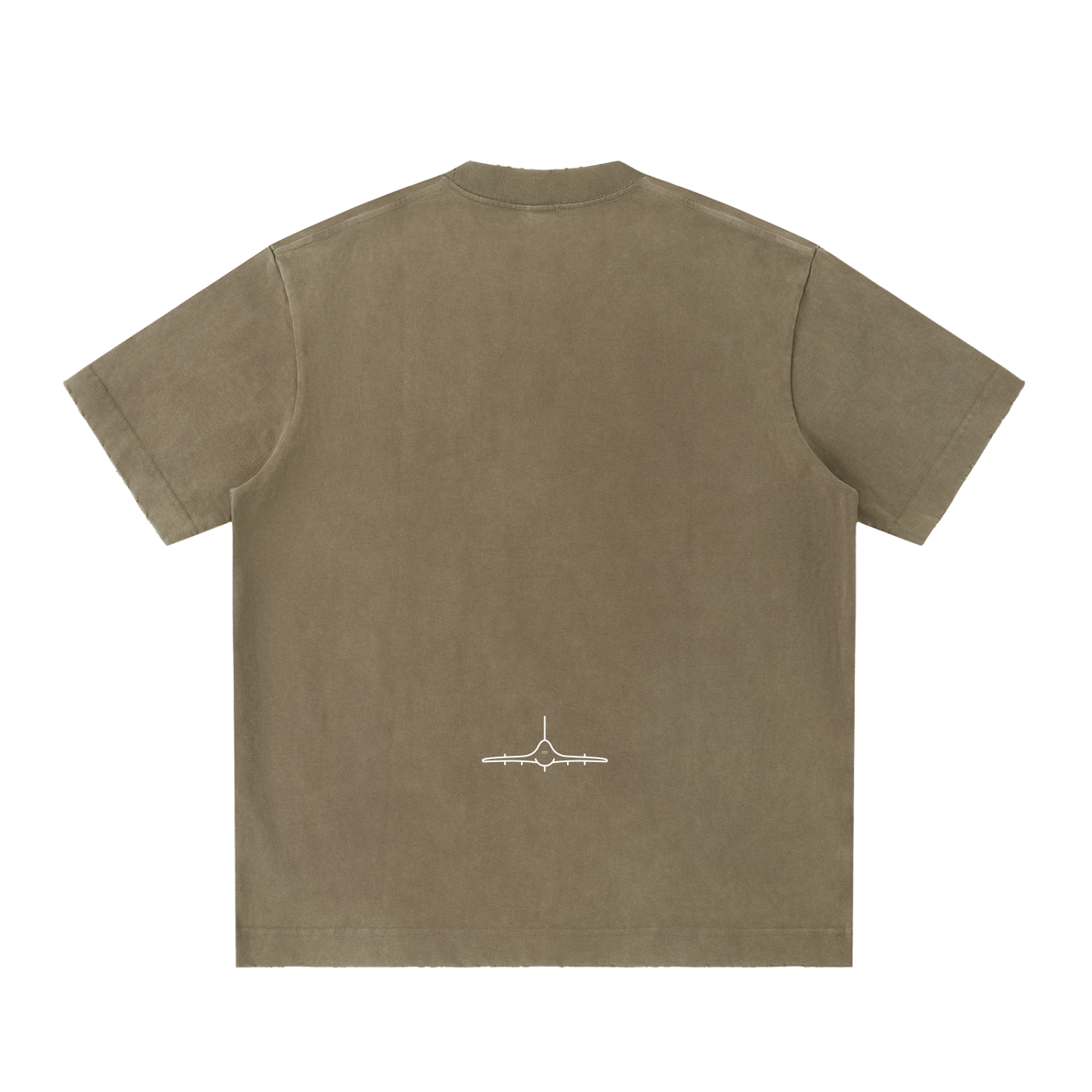 FL390 Heavyweight Vintage Washed Frayed T Shirt
