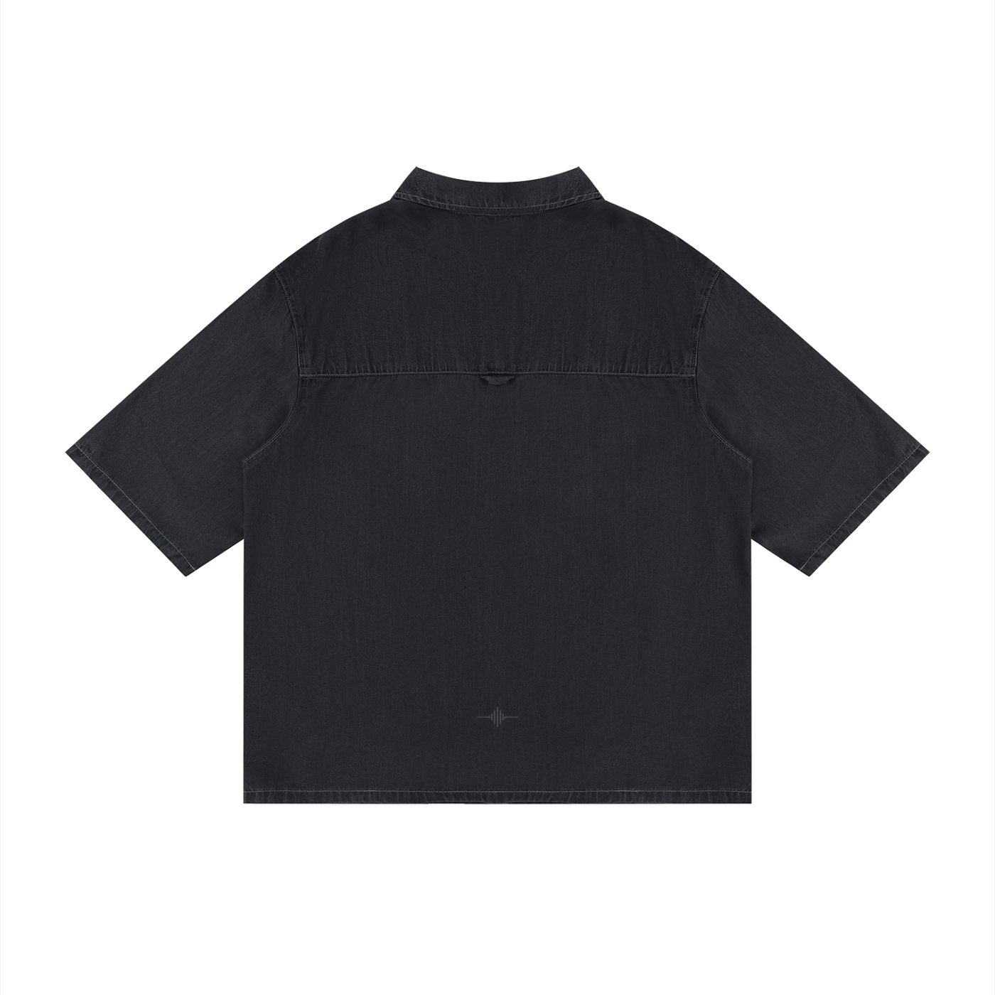 FL450 Black Unisex Vintage Wash Drop Shoulder Lyocell Shirt
