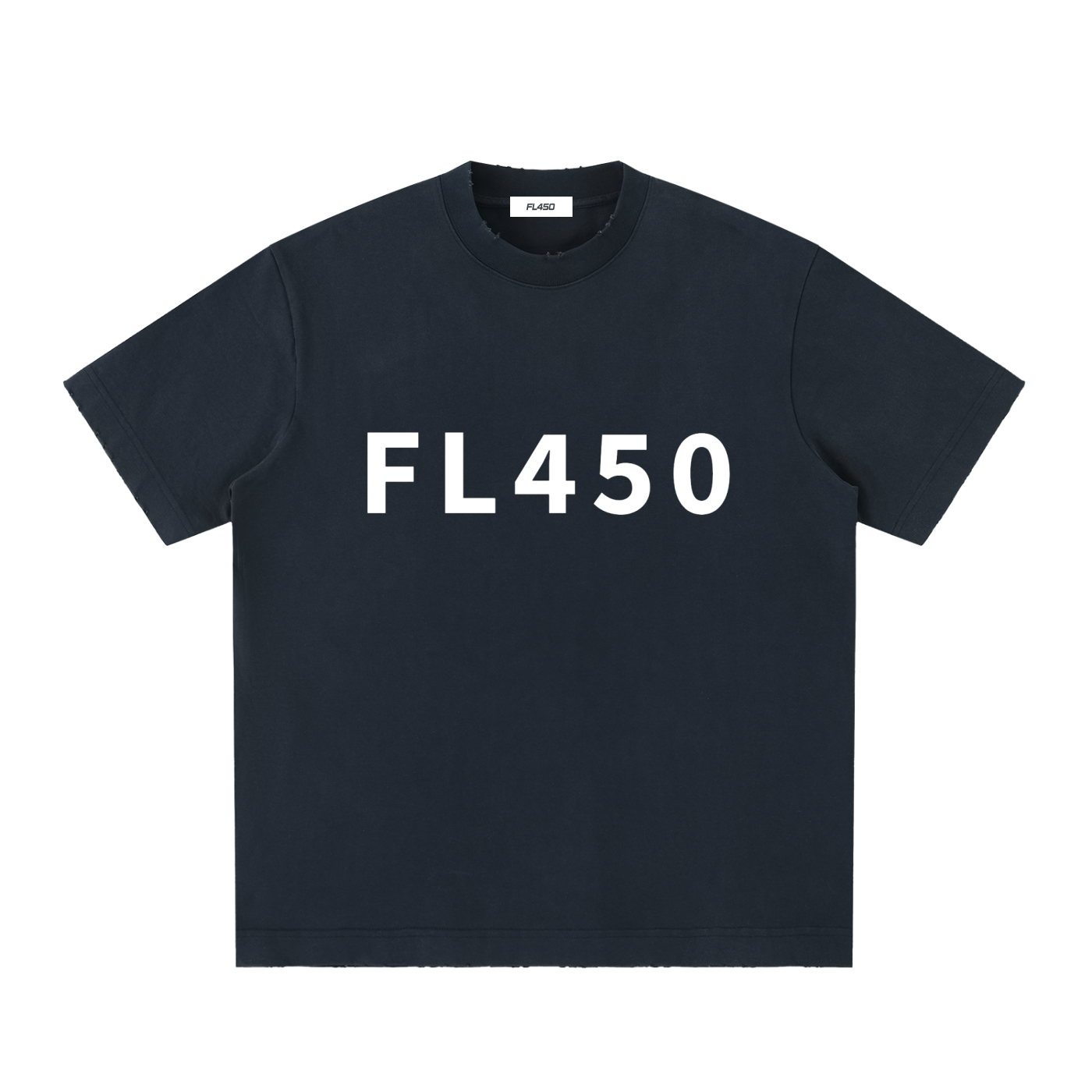 FL450 Heavyweight Vintage Washed Frayed T Shirt