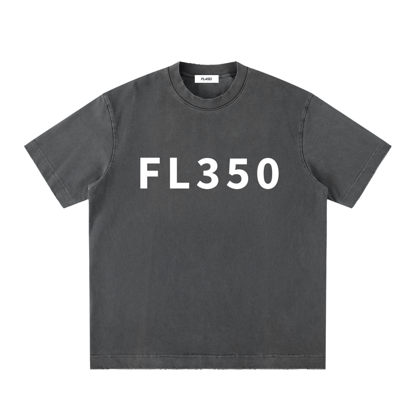 FL350 Heavyweight Vintage Washed Frayed T Shirt