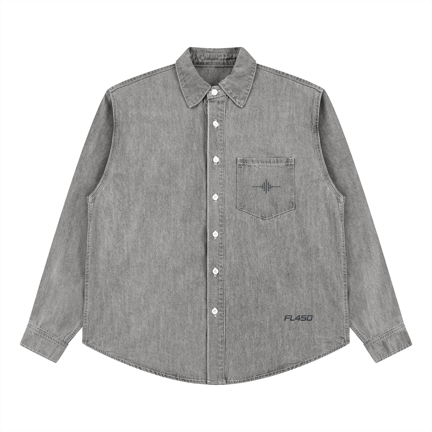 FL450 Unisex Vintage Wash Denim Shirt