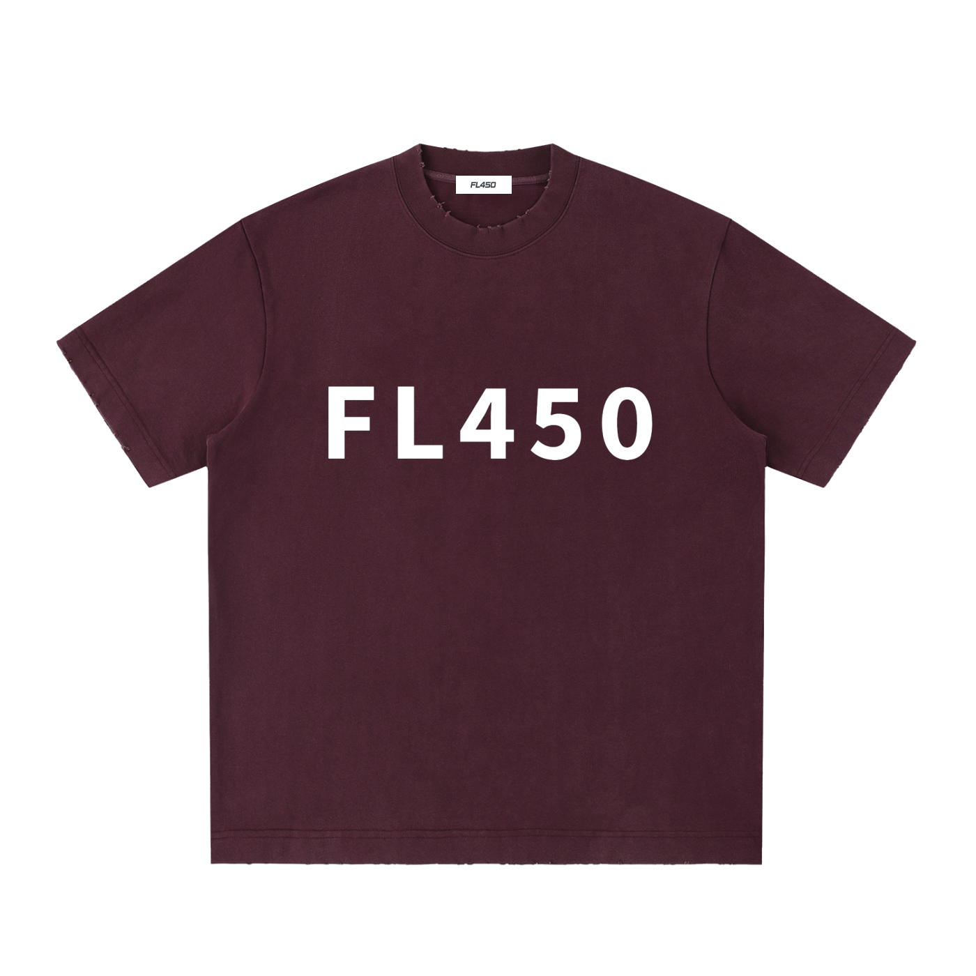 FL450 Heavyweight Vintage Washed Frayed T Shirt
