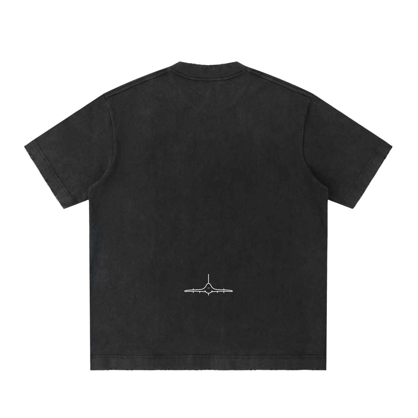 FL180 Heavyweight Vintage Washed Frayed T Shirt