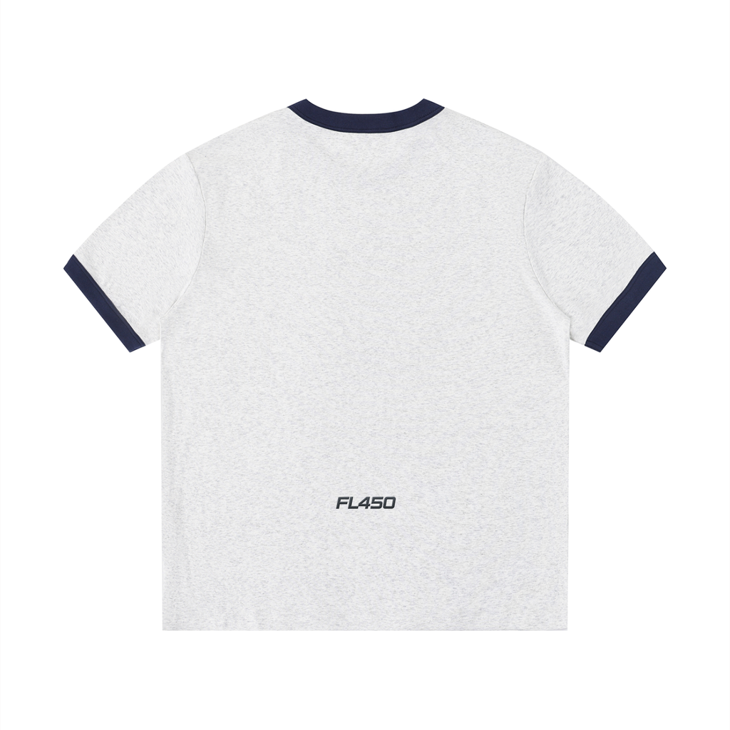 FL450 Contrast Edge Ribbed Crewneck T-Shirt