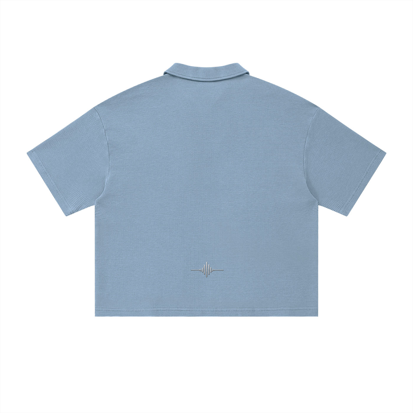 FL450 Unisex Vintage Wash Waffle Boxy Polo Shirt