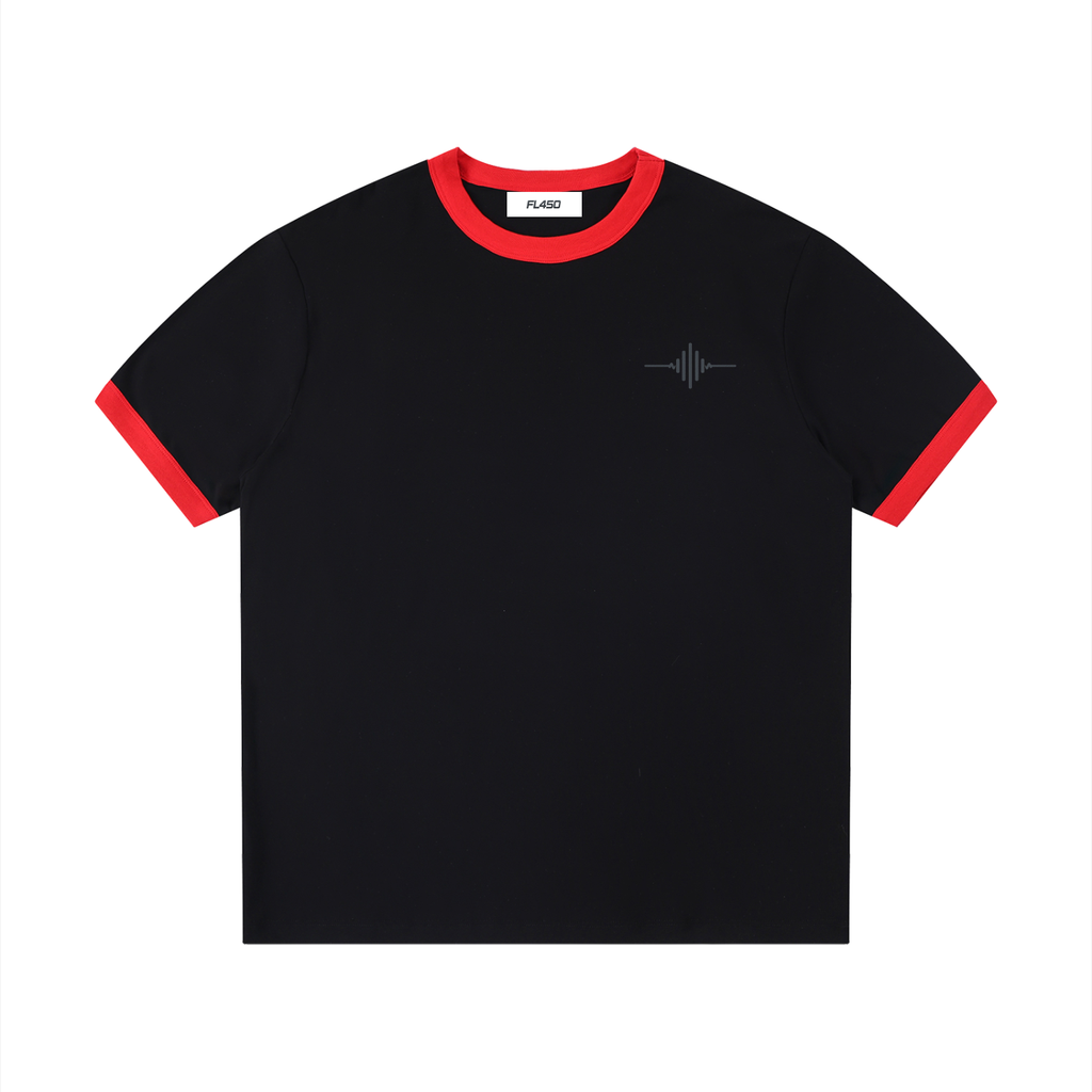 FL450 Contrast Edge Ribbed Crewneck T-Shirt