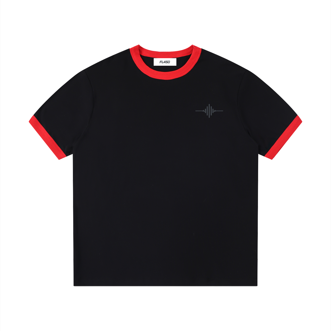 FL450 Contrast Edge Ribbed Crewneck T-Shirt