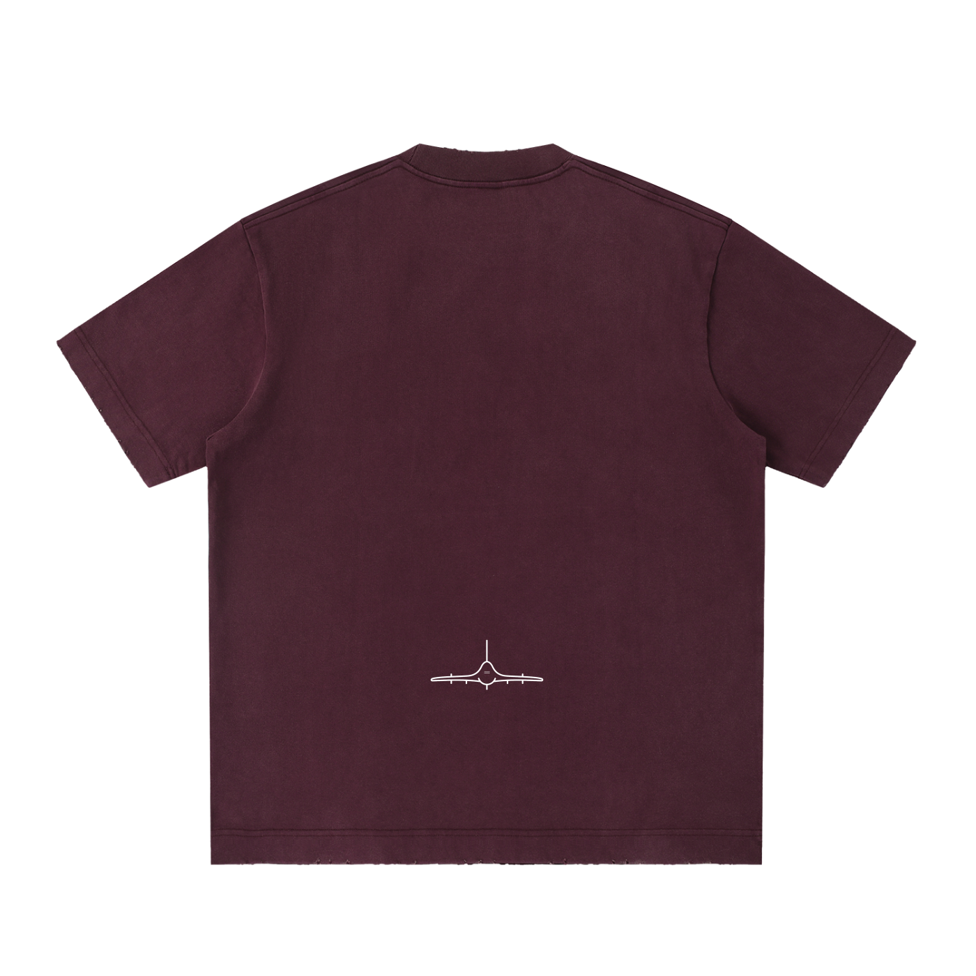FL210 Heavyweight Vintage Washed Frayed T Shirt