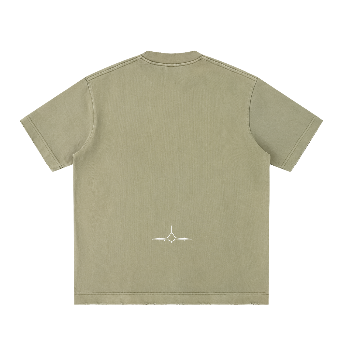 FL450 Heavyweight Vintage Washed Frayed T Shirt