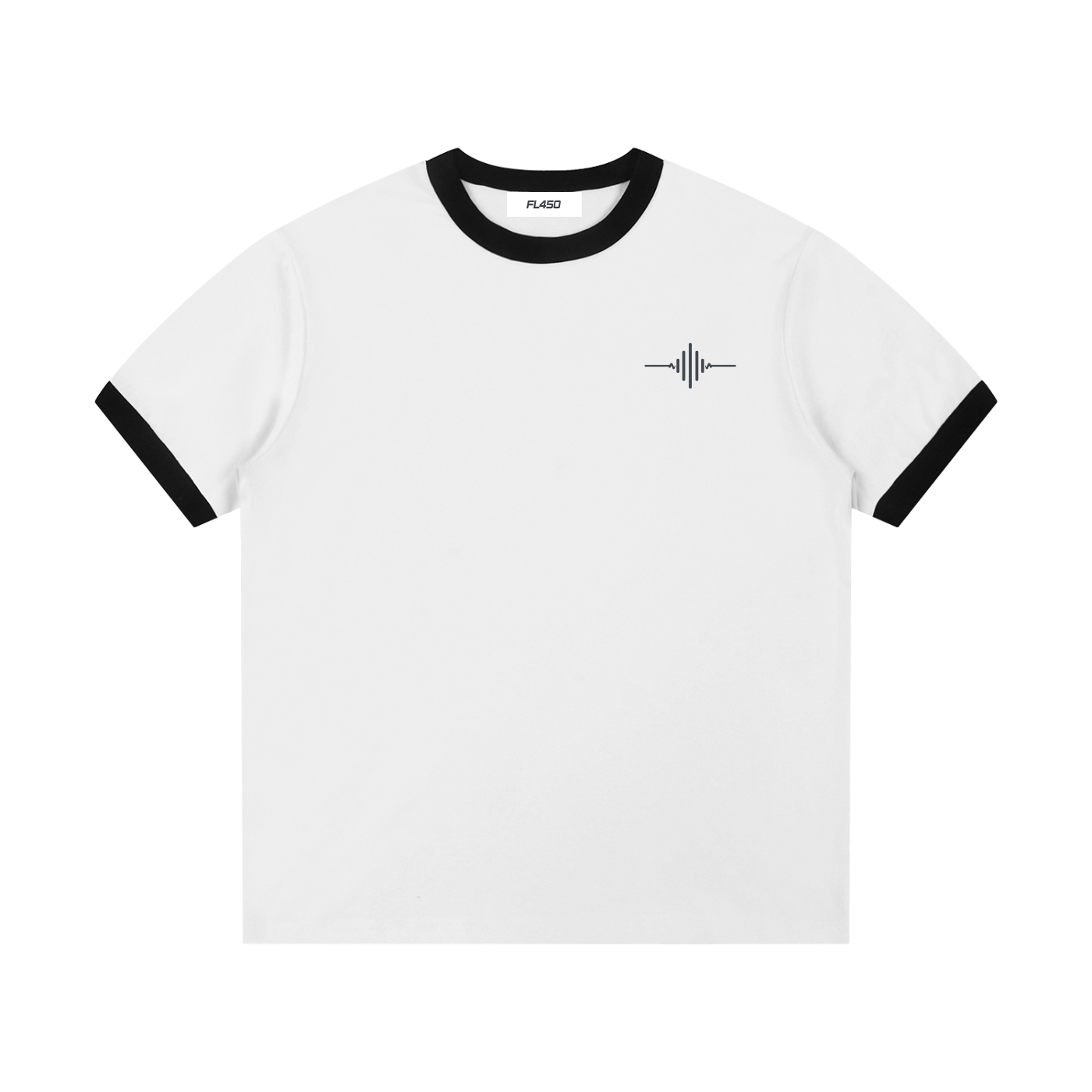 FL450 Contrast Edge Ribbed Crewneck T-Shirt
