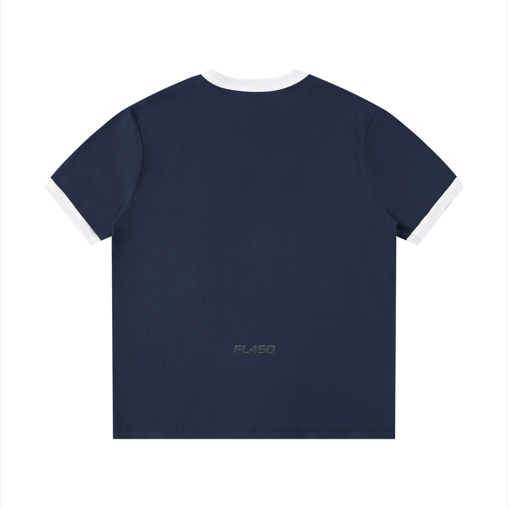 FL450 Contrast Edge Ribbed Crewneck T-Shirt