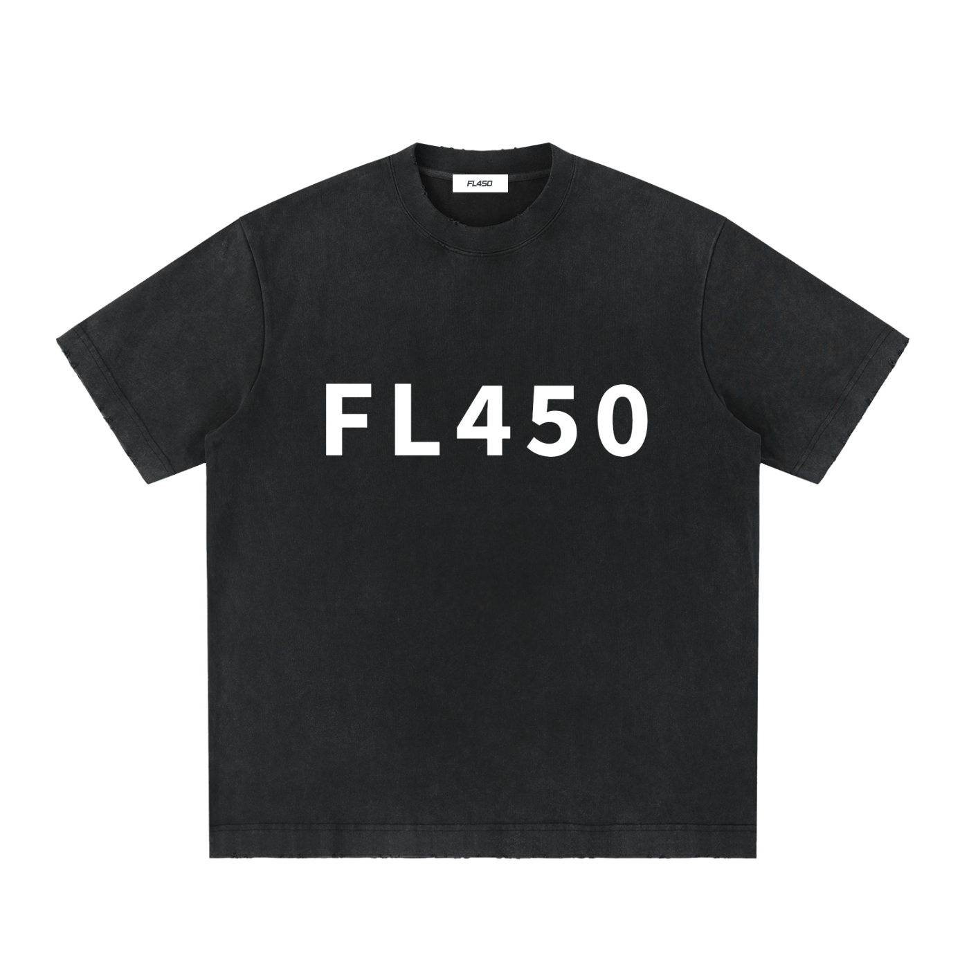 FL450 Heavyweight Vintage Washed Frayed T Shirt