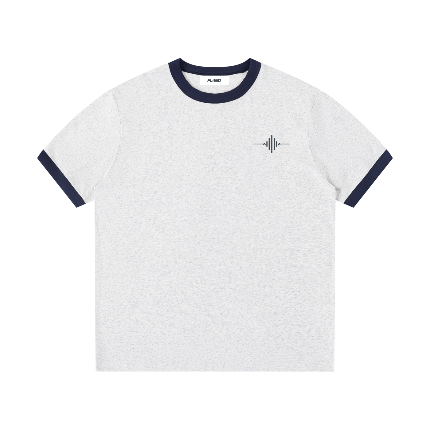 FL450 Contrast Edge Ribbed Crewneck T-Shirt