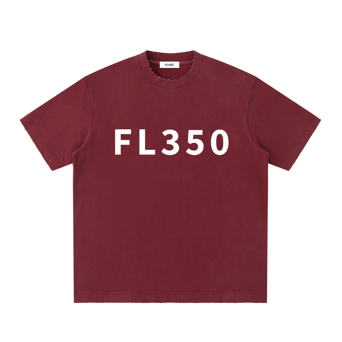 FL350 Heavyweight Vintage Washed Frayed T Shirt