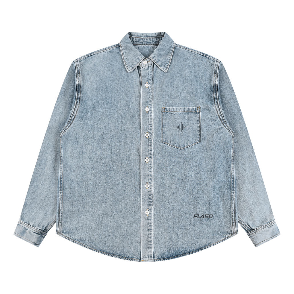 FL450 Unisex Vintage Wash Denim Shirt